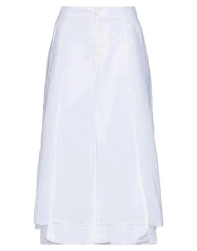European Culture Cropped Pants In White