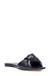 Santoni Freeze Knot Flat Slide Sandals In Black