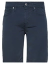 Guess Man Shorts & Bermuda Shorts Midnight Blue Size 28 Cotton, Elastane