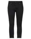 DSQUARED2 DSQUARED2 WOMAN PANTS BLACK SIZE 8 COTTON, ELASTANE