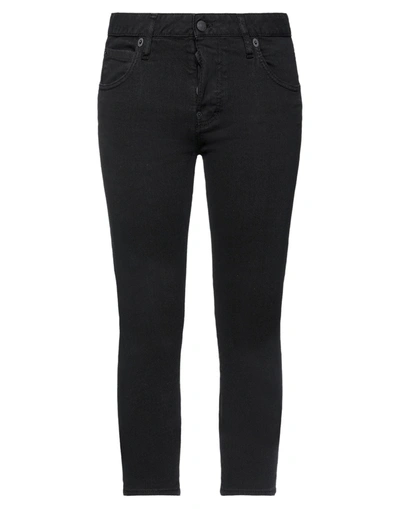 Dsquared2 Cropped Pants In Black