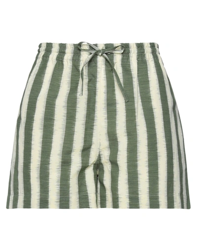 Dior Woman Shorts & Bermuda Shorts Green Size 8 Cotton
