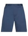Dolce & Gabbana Man Shorts & Bermuda Shorts Midnight Blue Size 32 Cotton, Elastane