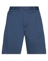 Dolce & Gabbana Man Shorts & Bermuda Shorts Midnight Blue Size 30 Cotton, Elastane In Blue