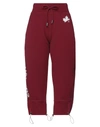 Dsquared2 Cropped Pants In Garnet