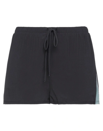Lanston Sport Woman Shorts & Bermuda Shorts Black Size Xs Polyester, Elastane, Polyurethane