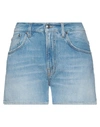 People (+)  Denim Shorts In Blue