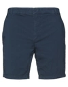 Dondup Man Shorts & Bermuda Shorts Midnight Blue Size 32 Cotton, Elastane