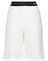 Msgm Shorts & Bermuda Shorts In Ivory