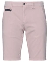 Yes Zee By Essenza Man Shorts & Bermuda Shorts Pastel Pink Size 33 Cotton, Elastane