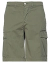 0/zero Construction Man Shorts & Bermuda Shorts Military Green Size 30 Cotton, Elastane