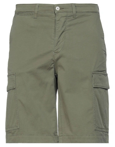 0/zero Construction Man Shorts & Bermuda Shorts Military Green Size 30 Cotton, Elastane