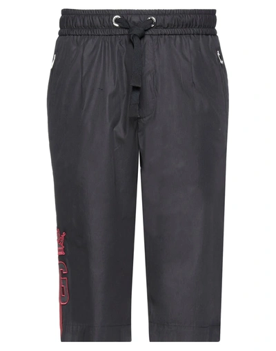 Dolce & Gabbana Man Shorts & Bermuda Shorts Black Size 28 Cotton, Polyester, Viscose