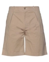 Grey Daniele Alessandrini Man Shorts & Bermuda Shorts Light Brown Size 36 Cotton, Elastane In Beige