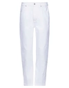 Haikure Man Denim Pants White Size 33 Cotton In White