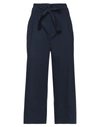 Emme By Marella Cropped Pants In Dark Blue