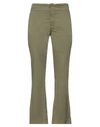 European Culture Pants In Military Green