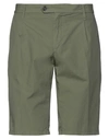 Diktat Man Shorts & Bermuda Shorts Military Green Size 28 Cotton