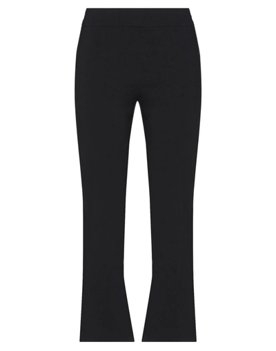 Avenue Montaigne Cropped Pants In Black