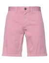 Sun 68 Man Shorts & Bermuda Shorts Pink Size 29 Cotton, Elastane
