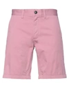 Sun 68 Man Shorts & Bermuda Shorts Pink Size 36 Cotton, Elastane