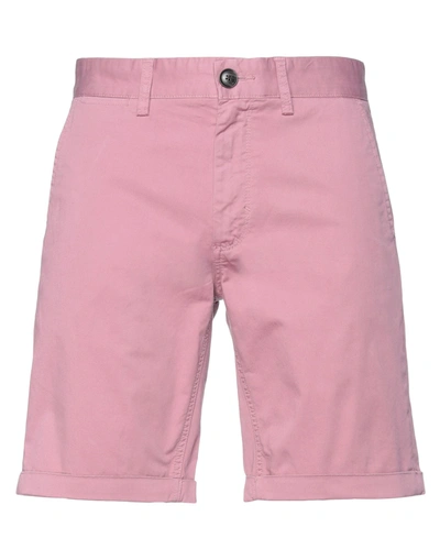 Sun 68 Man Shorts & Bermuda Shorts Pink Size 36 Cotton, Elastane