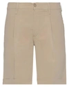 Michael Coal Man Shorts & Bermuda Shorts Khaki Size 32 Cotton, Elastane In Beige