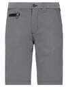 Yes Zee By Essenza Man Shorts & Bermuda Shorts Steel Grey Size 31 Cotton, Elastane