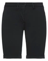 Blauer Woman Shorts & Bermuda Shorts Black Size 26 Cotton, Elastane