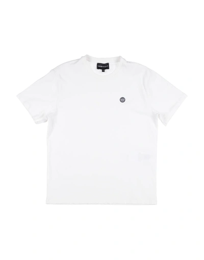 Emporio Armani Kids' T-shirts In White