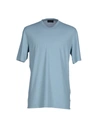 Zanone T-shirts In Sky Blue