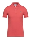 Lacoste Polo Shirts In Coral