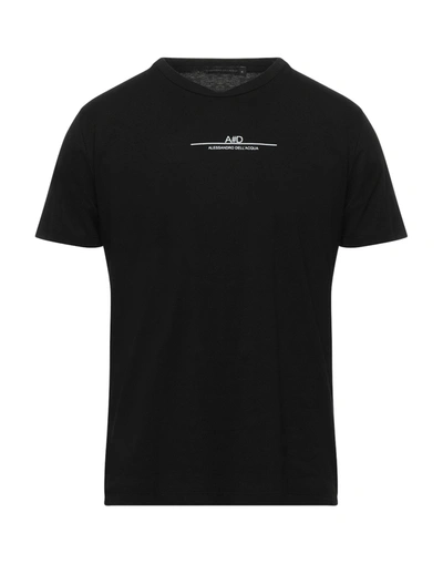 Alessandro Dell'acqua T-shirts In Black