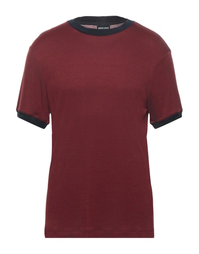 Giorgio Armani T-shirts In Red