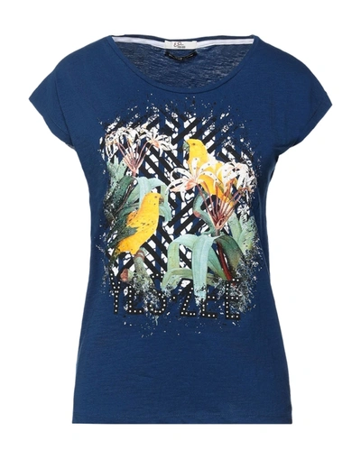 Yes Zee By Essenza T-shirts In Blue