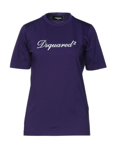 Dsquared2 T-shirts In Purple