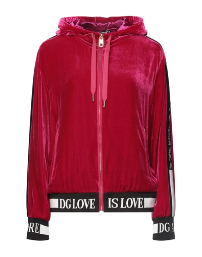 Dolce & Gabbana Sweatshirts In Crimson