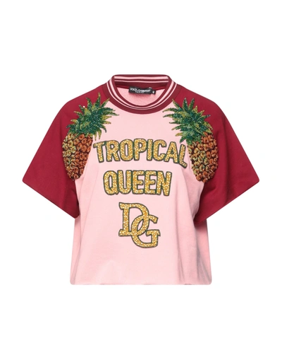 Dolce & Gabbana Sweatshirts In Pink