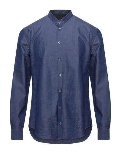 Emporio Armani Shirts In Blue