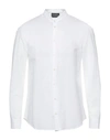 Emporio Armani Man Shirt White Size L Linen In White