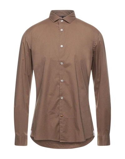 Alley Docks 963 Shirts In Brown