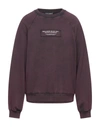 Dolce & Gabbana Brown Logo Cotton Crew Neck Pullover Sweater In Maroon