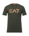 Ea7 T-shirts In Green