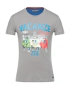 Yes Zee By Essenza T-shirts In Grey