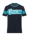 Guess T-shirts In Blue