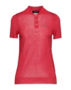 Dsquared2 Polo Shirts In Red