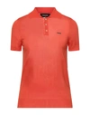 Dsquared2 Polo Shirts In Orange