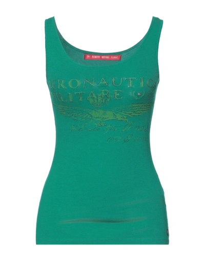 Aeronautica Militare Tank Tops In Green