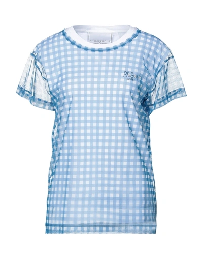 Philosophy Di Lorenzo Serafini T-shirts In Blue