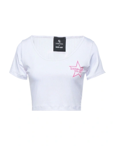 Shop ★ Art Shopart Woman T-shirt White Size L Polyester, Elastane
